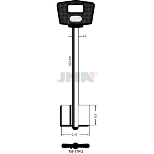 Chei Aripa Alama Plastic Negru MT-17.PG